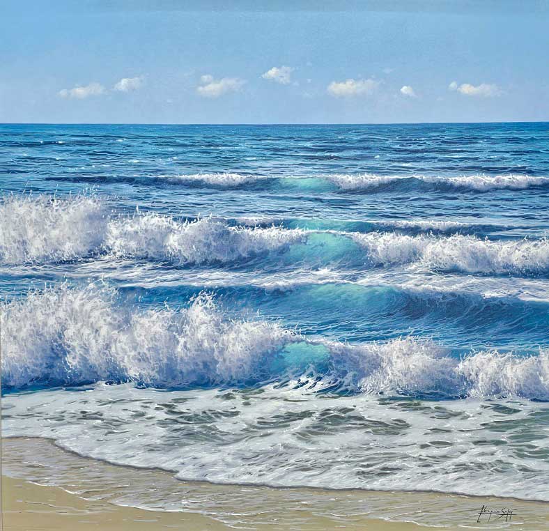 Rhythm of the Sea - Painting by Antonio Soler