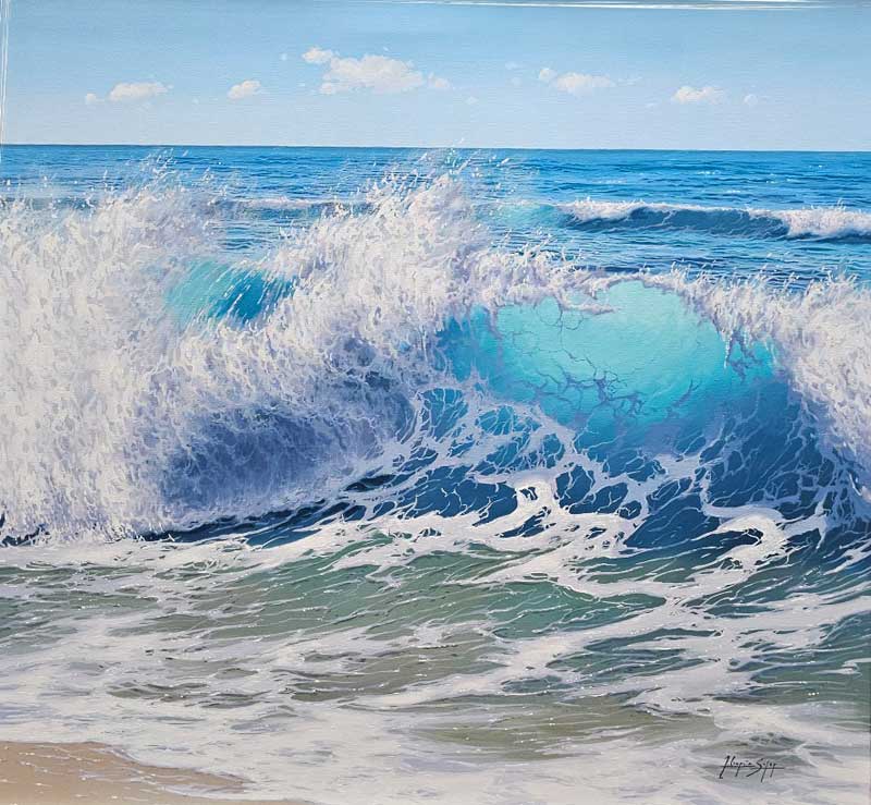 A Chorus of Waves - Painting by Antonio Soler