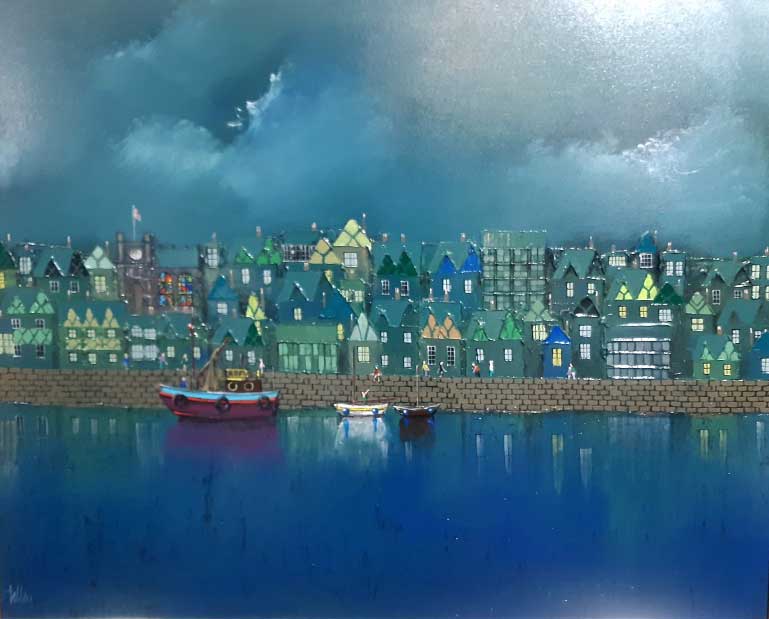 Old Lady Blues - Painting by Bill Tolley