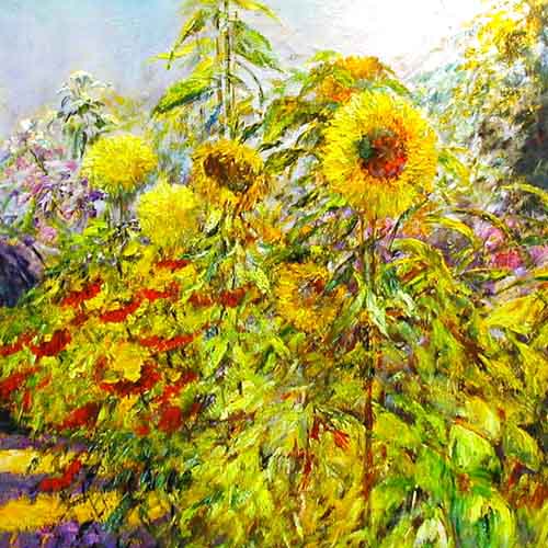 Original floral extravaganza - Painting by Carl Scanes