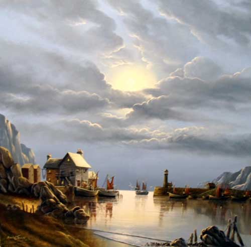 Home Safe - Painting by David James