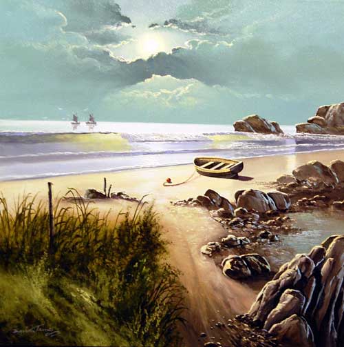 Empty Sands - Painting by David James