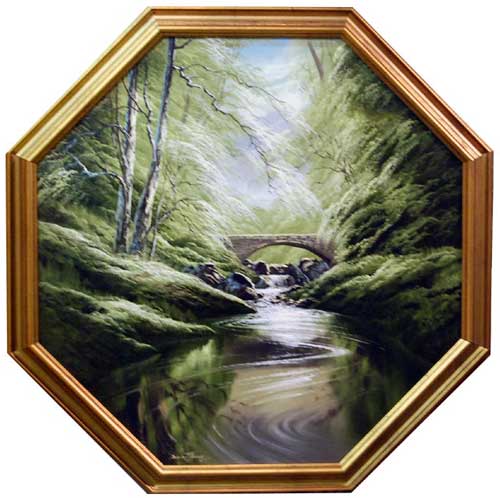 Streams of Green - Painting by David James