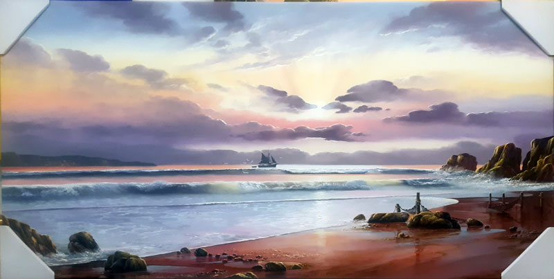 Lilac Skies - Painting by David James
