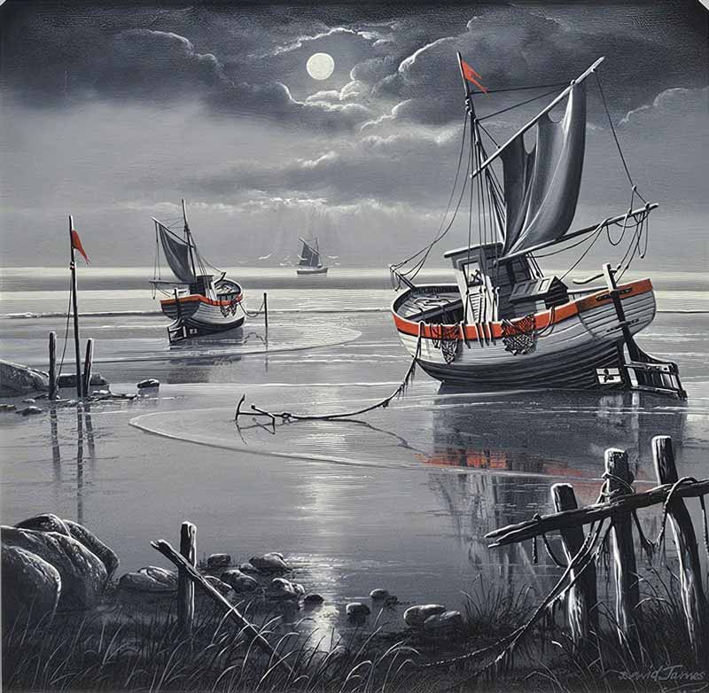 Ruby Slumber - Painting by David James
