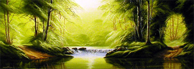 DJ3 - River Falls - Painting by David James