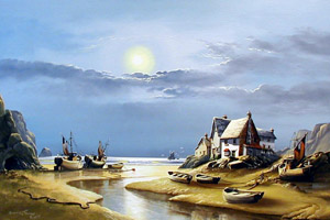 DJ1 - Painting by David James