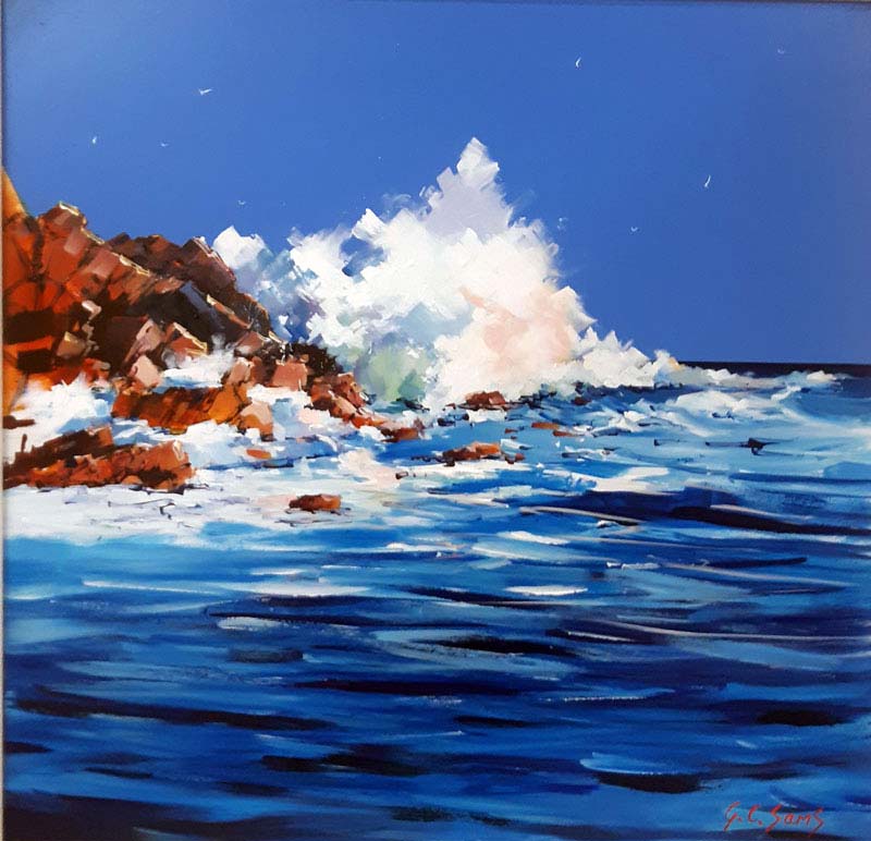 Crashing Waters - painting by Gary Sams