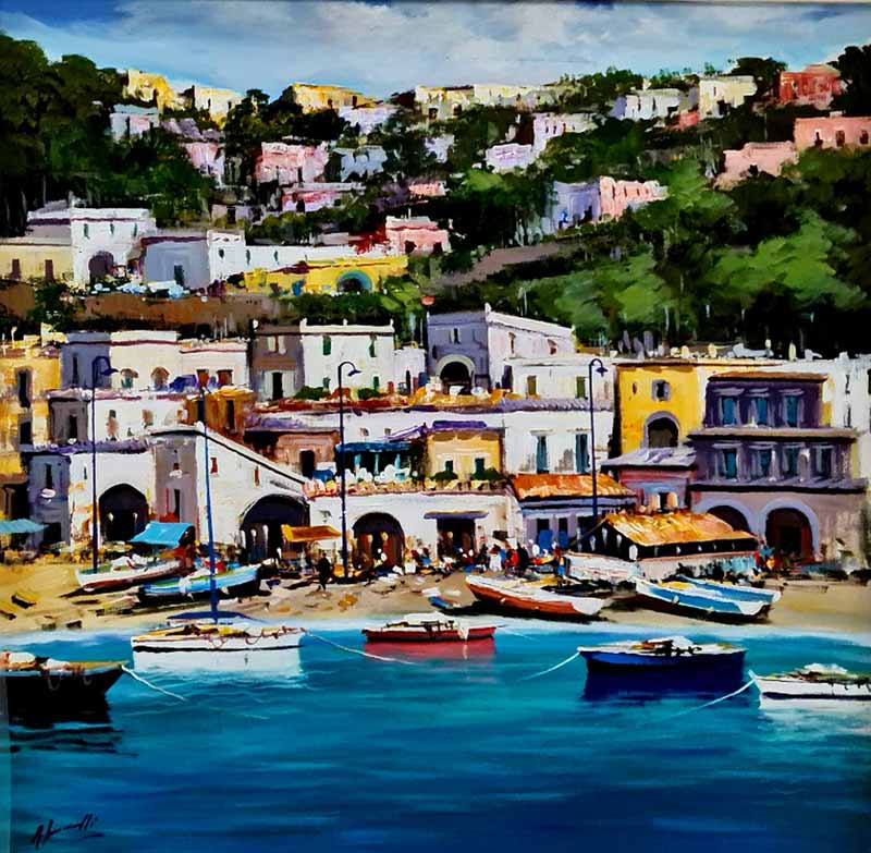 Ischia - Painting by Iannicelli