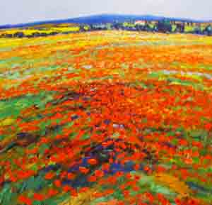 Poppies - Painting by John Bampfield