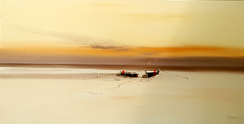 Amber Dawn - Painting by John Horsewell