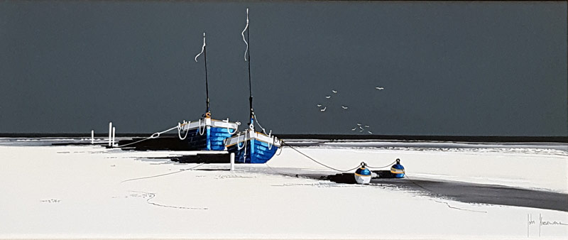 Charcoal Dawn - Painting by John Horsewell