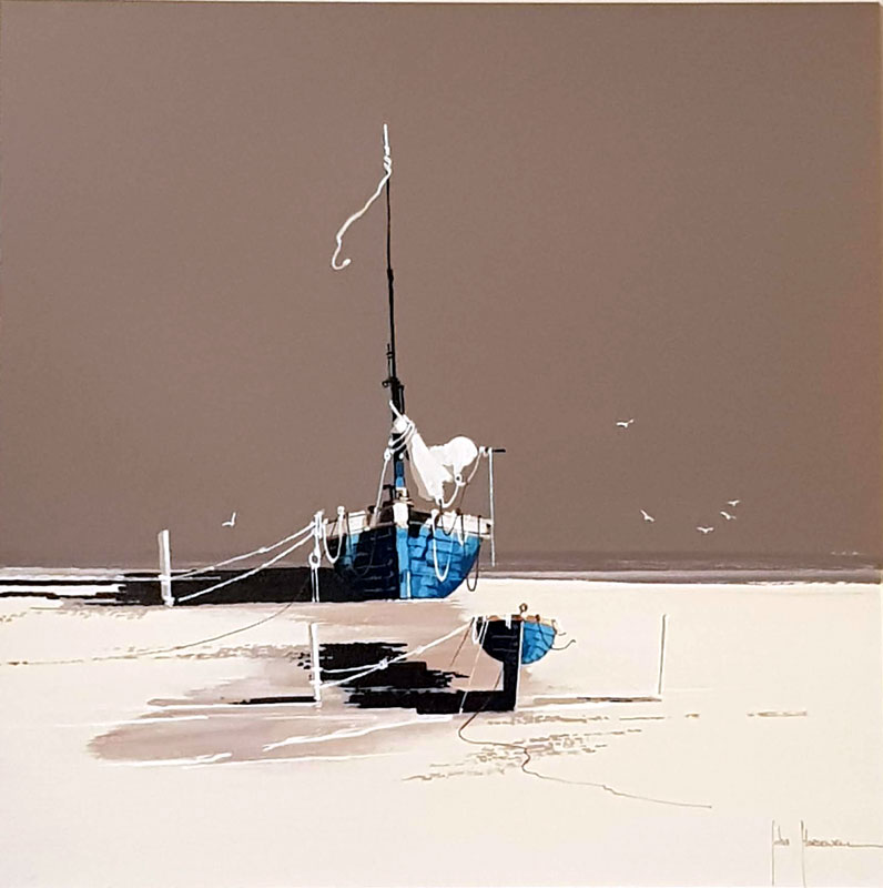 A Waiting Tide - Painting by John Horsewell