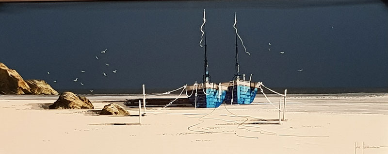 Darkened Skies - Painting by John Horsewell