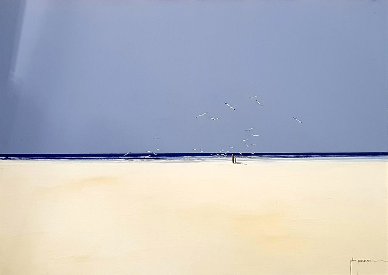Into the Blue - Painting by John Horsewell