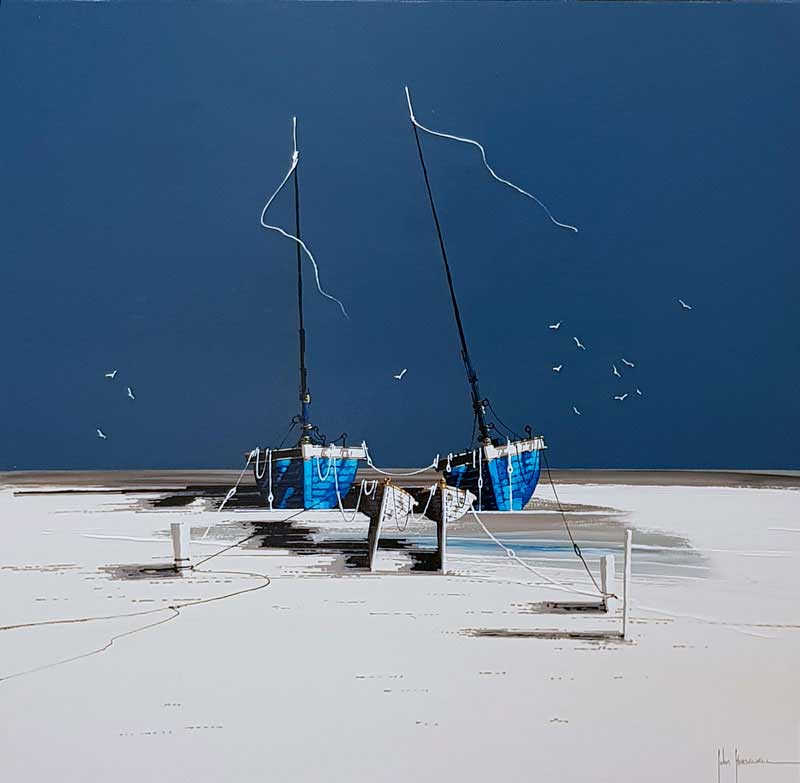 Silver Crest - Painting by John Horsewell