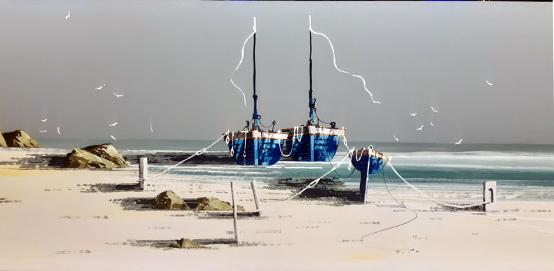 Argent Sur Mer - Painting by John Horsewell