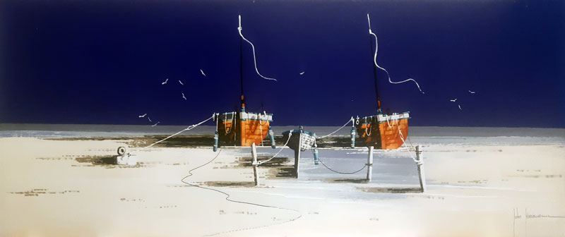 Awaiting The Dawn - Painting by John Horsewell