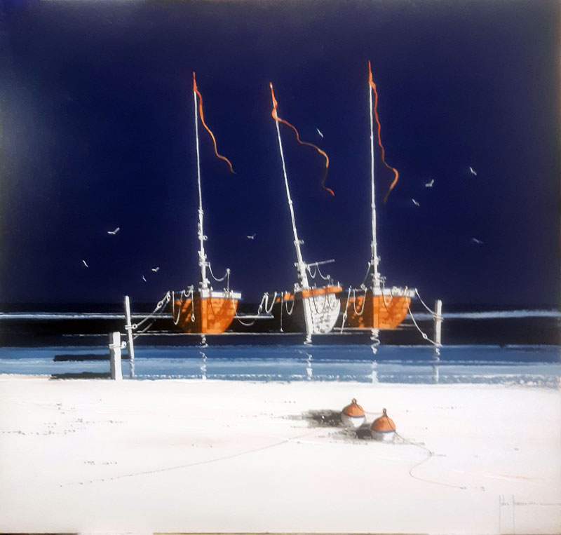 The Day Awaits - Painting by John Horsewell