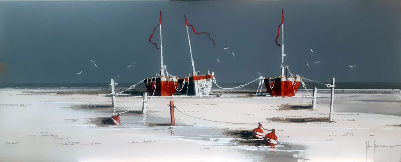 Distant Tides - Painting by John Horsewell