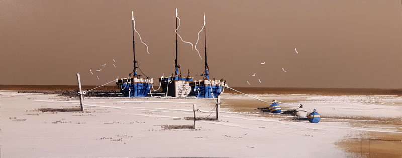 Mellow Tides - Painting by John Horsewell