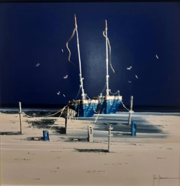 Blue Moods - Painting by John Horsewell