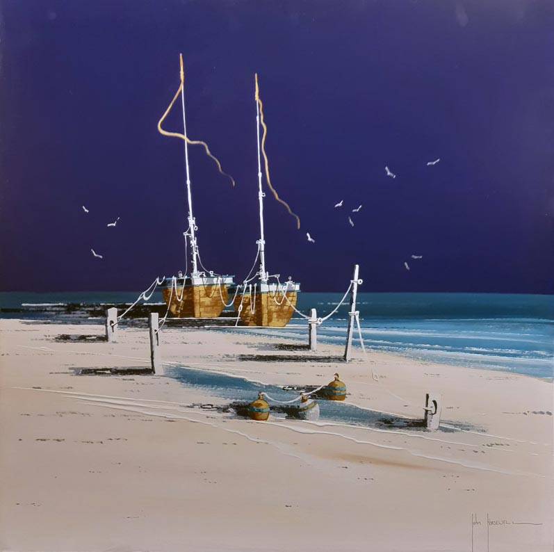 Shades of Amber - Painting by John Horsewell