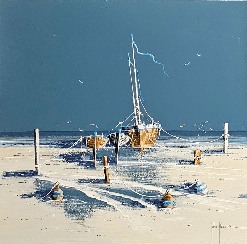 Taupe Timbers - Painting by John Horsewell