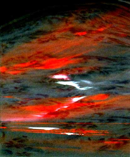 Red Skies - Painting by Jonathan Shaw