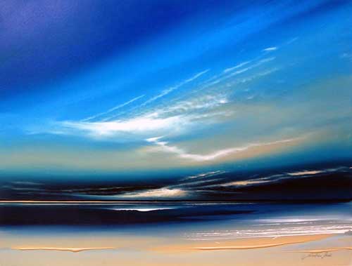 Blue Horizons  - Painting by Jonathan Shaw