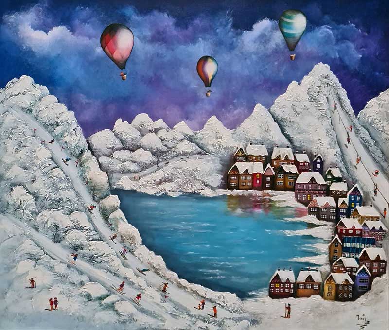 Mon Monte - Painting by Josie Lee
