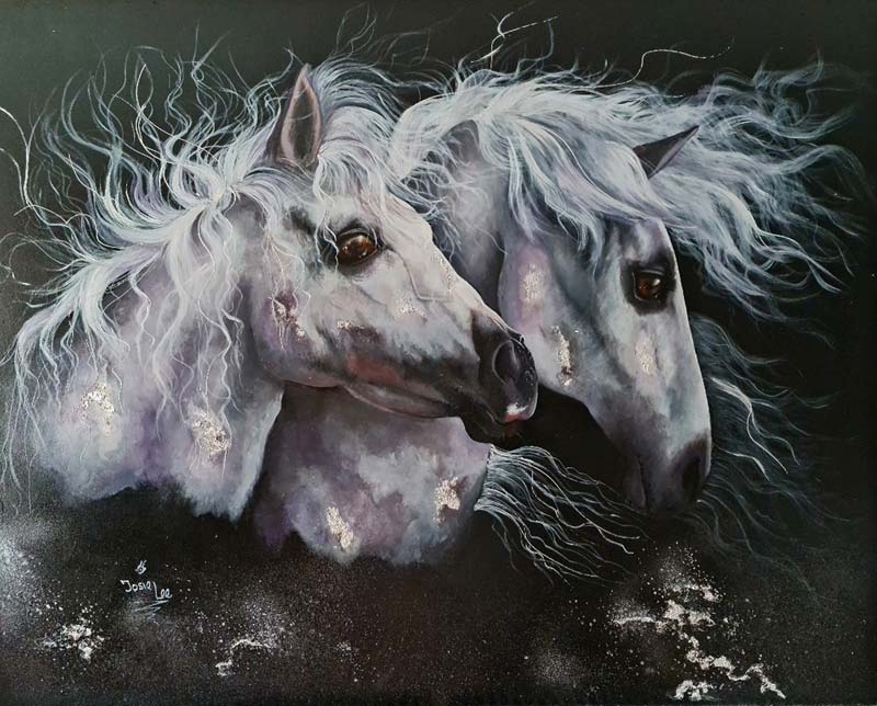 Ghost Riders - Painting by Josie Lee