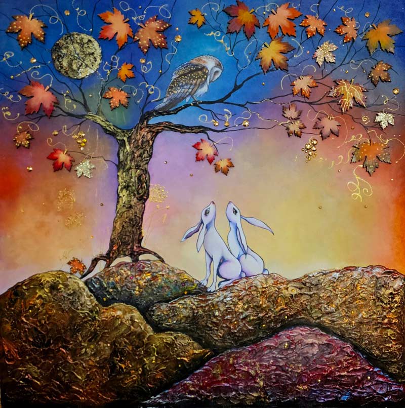 Golden Fall - Painting by Josie Lee