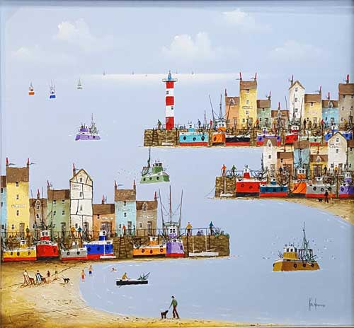 A Ferry Good Morning - Painting by Ken Hammond