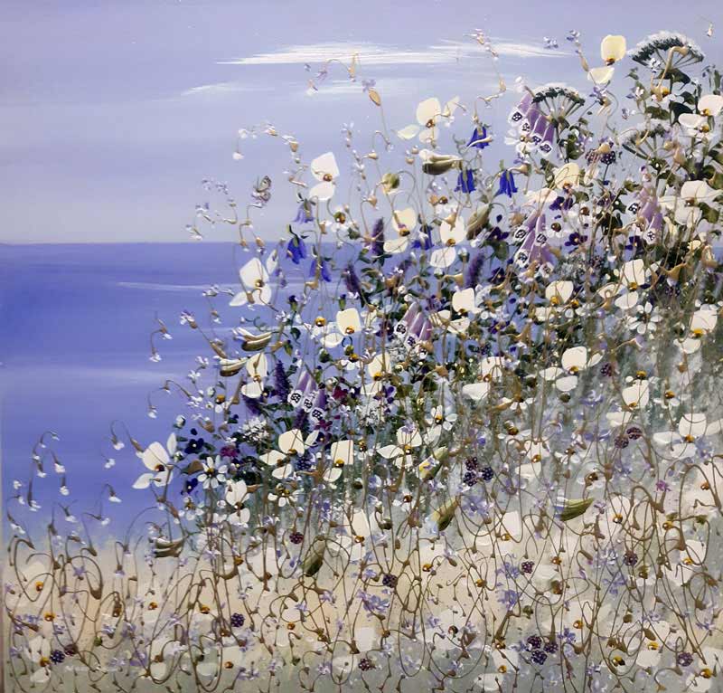 Loving Lilacs - Painting by Mary Shaw
