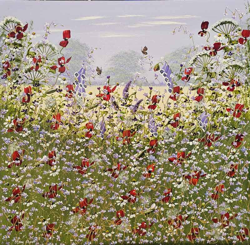Ruby Wings - Painting by Mary Shaw