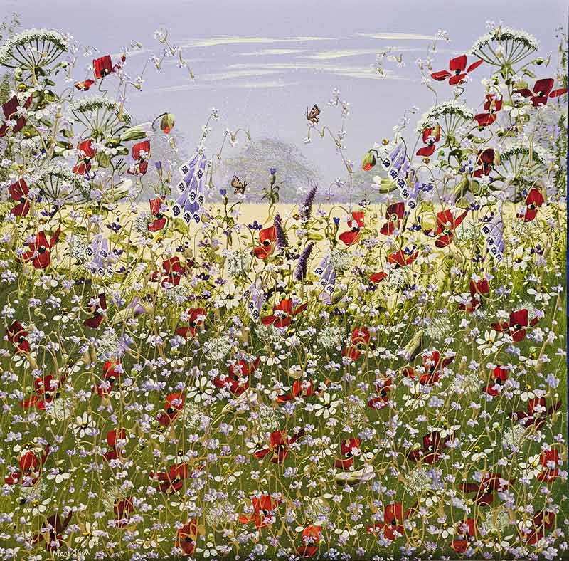 Dainty Digitalis - Painting by Mary Shaw