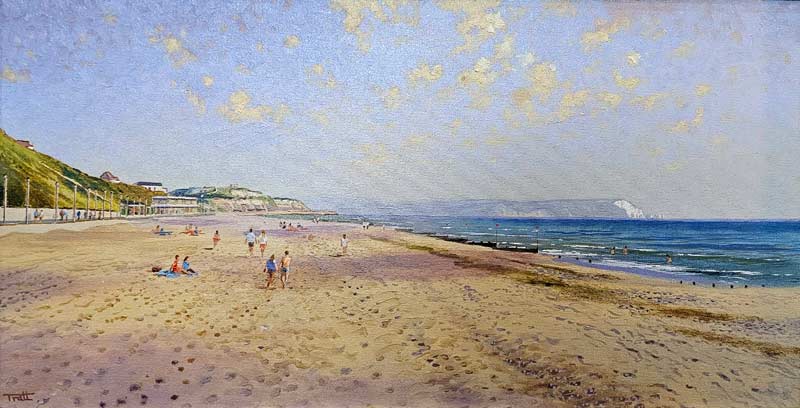 Footprints in the Sand - Painting by Richard Tratt