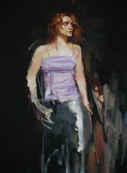 Bianca - Painting by Robert Lenkiewicz