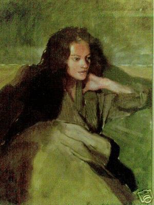 'Anna at the house watching television' by Robert Lenkiewicz