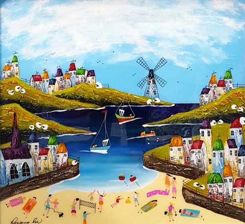Cornish Heights - Painting by Rozanne Bell