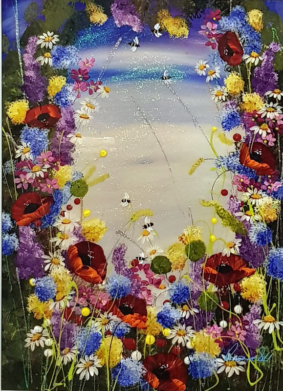 Scented Frame - Painting by Rozanne Bell