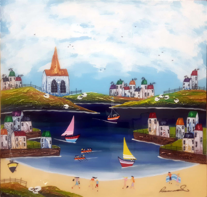Sunny Days - Painting by Rozanne Bell