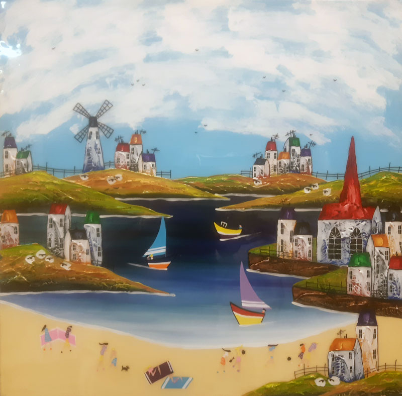 Sunny Sails - Painting by Rozanne Bell