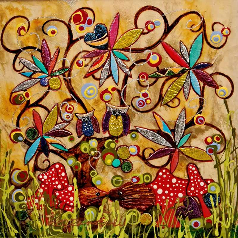 What a Hoot - Painting by Rozanne Bell