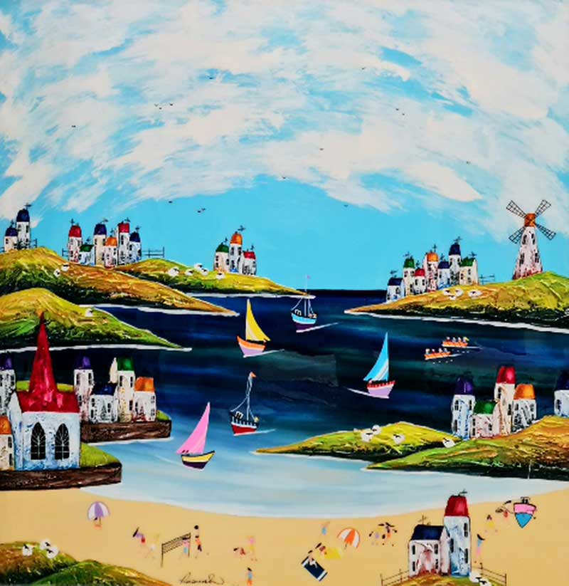 Hidden Coves - Painting by Rozanne Bell
