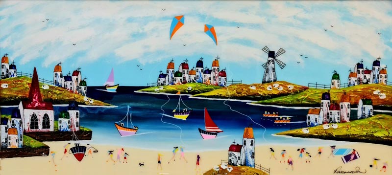 Sandy Haven - Painting by Rozanne Bell