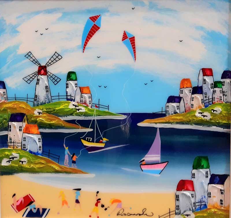 Hello World - Painting by Rozanne Bell