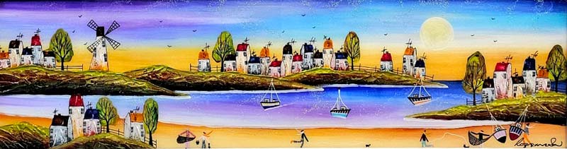 Viola Sea - Painting by Rozanne Bell