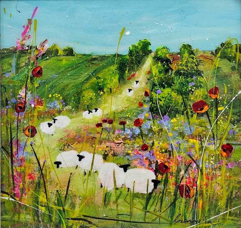 Follow the Leader - Painting by Rozanne Bell